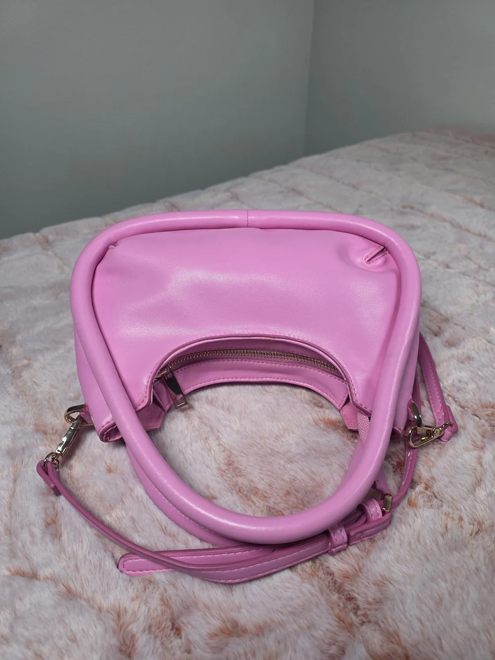 a new day Pink Curved Top-Handle Shoulder Bag